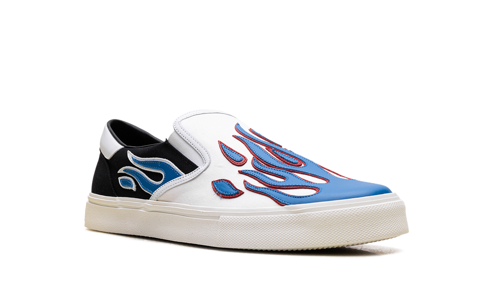 Slip On Sneakers "Flame - Black White Blue" S0F23149CL BWB