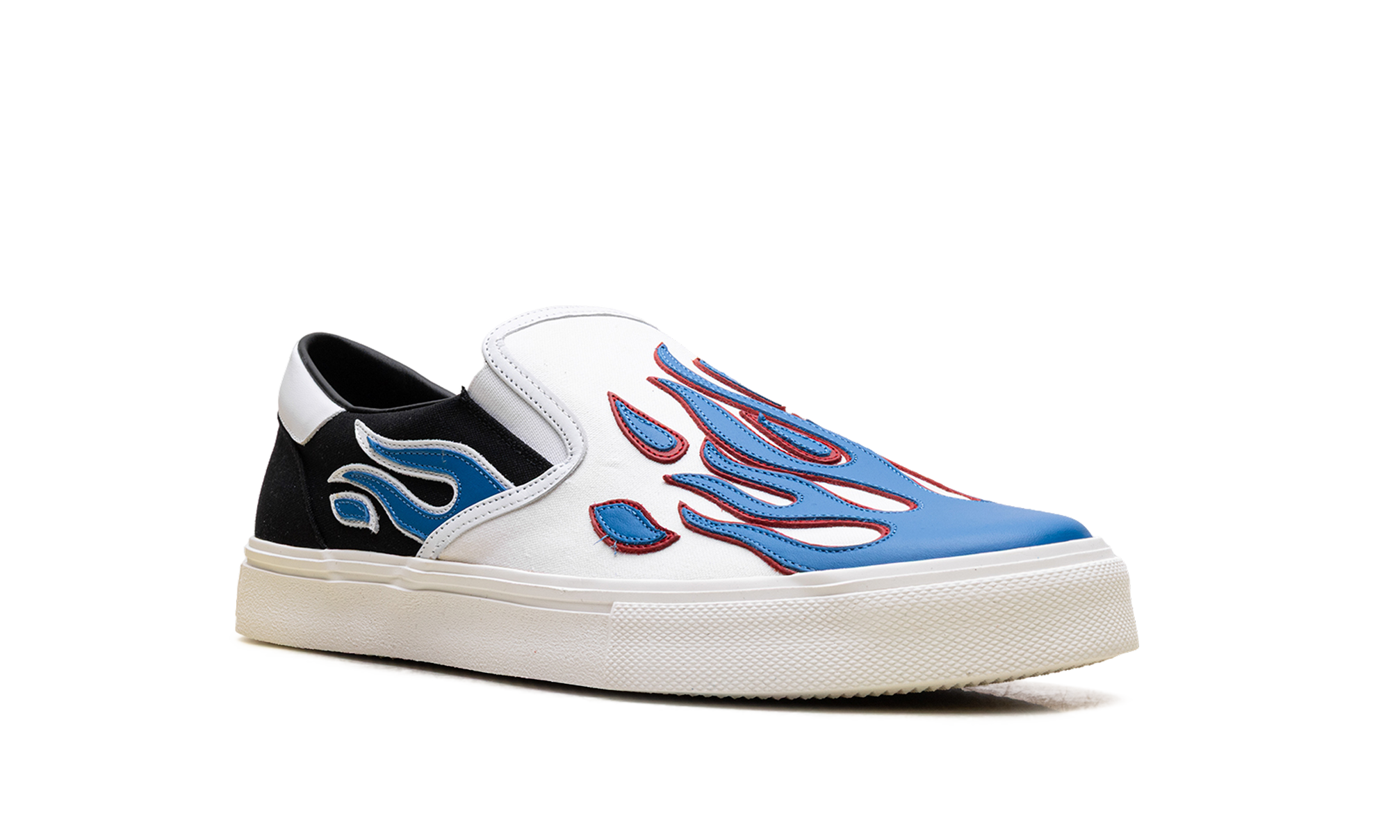 Slip On Sneakers "Flame - Black White Blue" S0F23149CL BWB