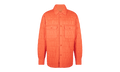 QUILTED LOGO OVER SHIRT Casual Button-Down "Orange" MSL011_665
