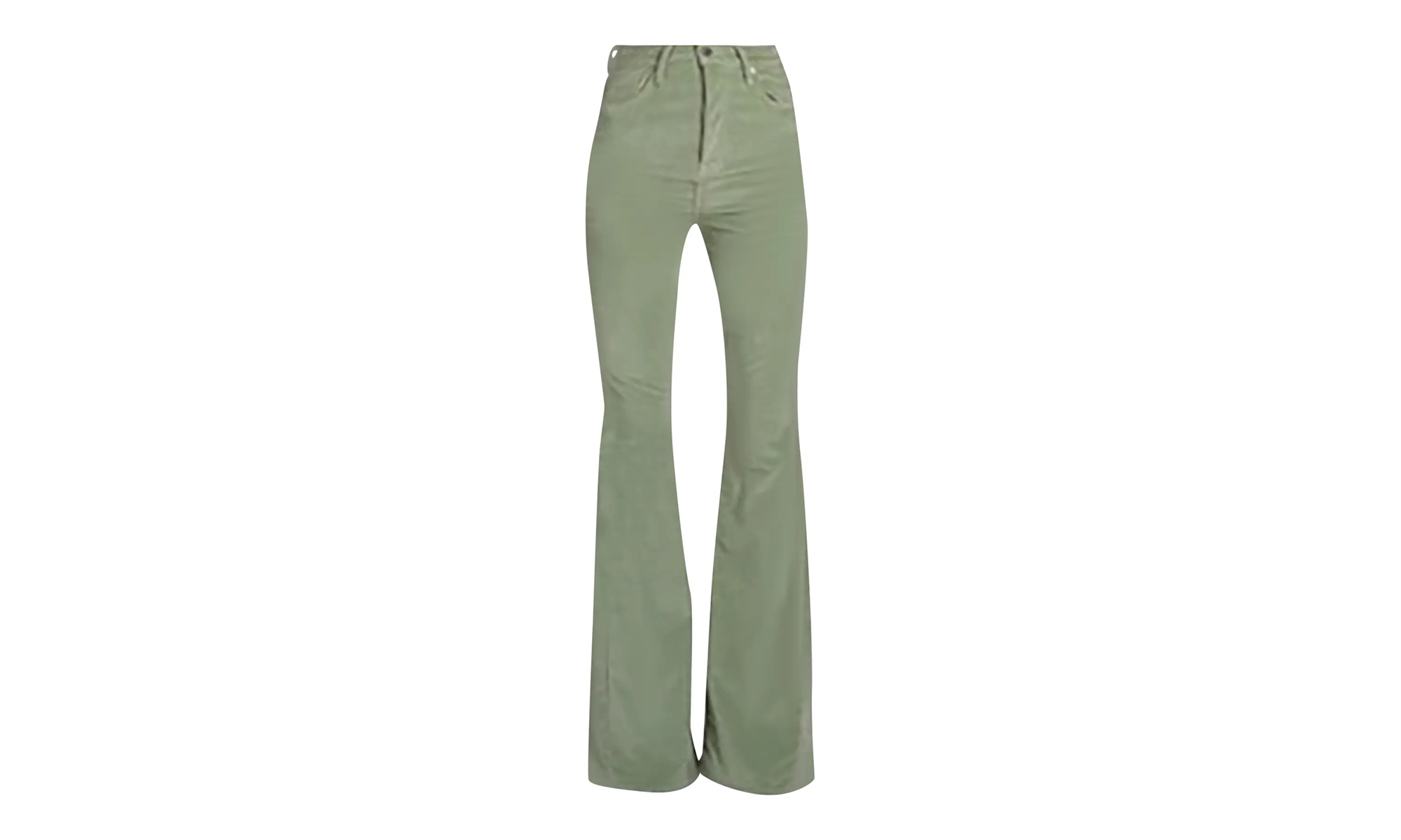 Velour Flare Stack Jeans Pants "Pale Lime" Y0W09458VE PLI