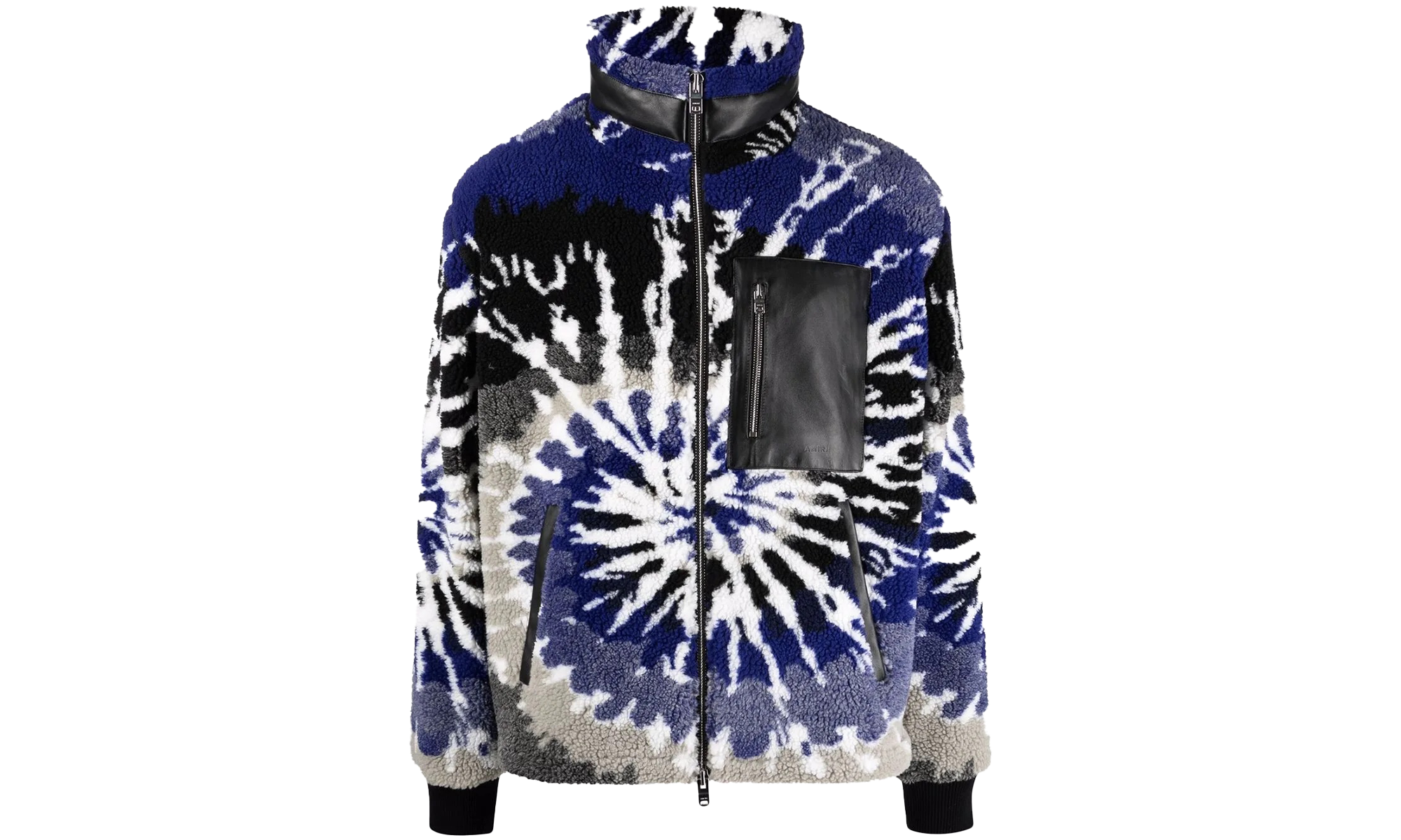 Tie Dye Fleece Zip Up Jacket "Blue" PS22MKF014495