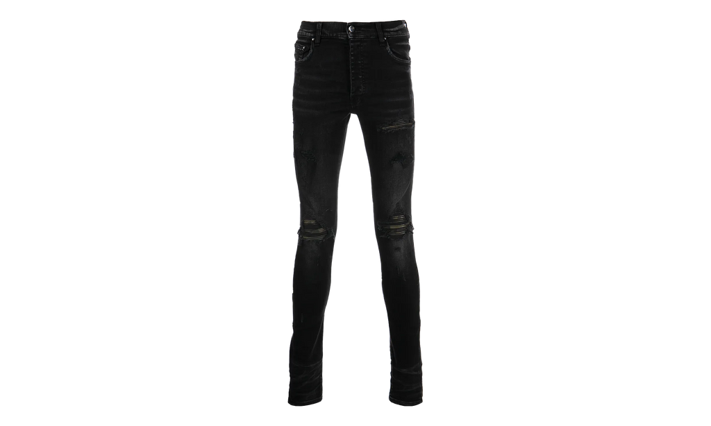 MX1 Camo Leather Patch Jeans "Aged Black" PF22MDS028 023