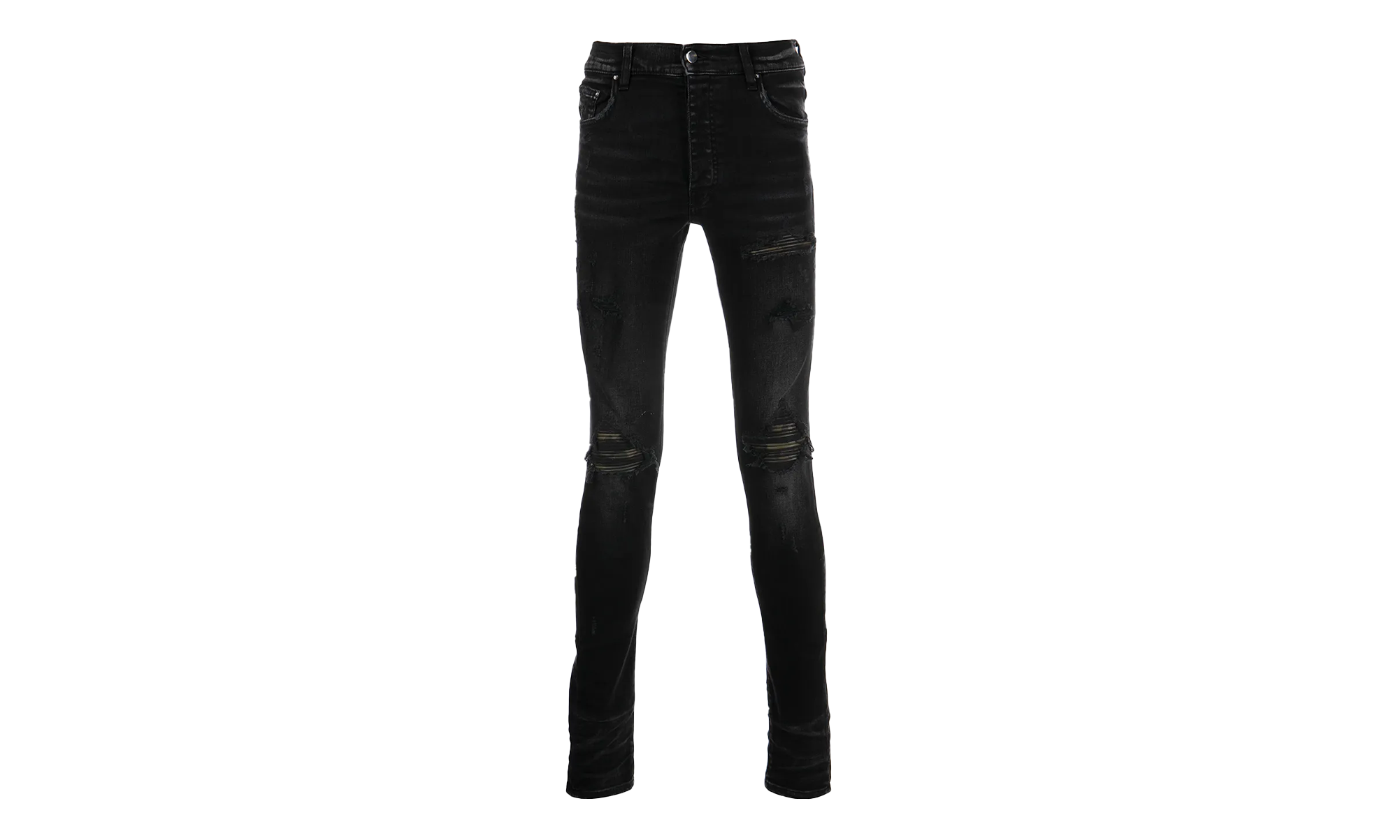 MX1 Camo Leather Patch Jeans "Aged Black" PF22MDS028 023