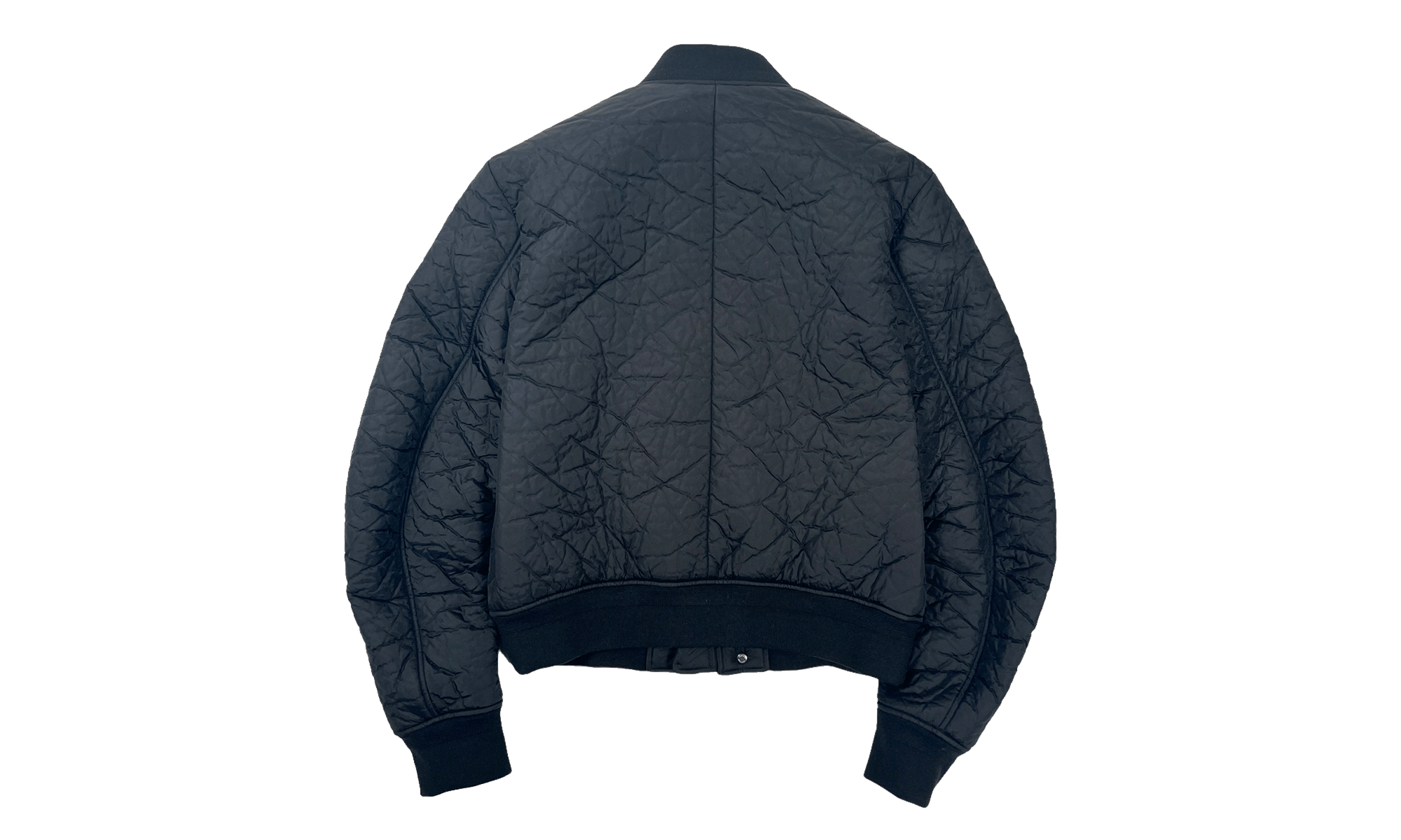 MA Logo Crinkle Nylon Bomber Jacket "Navy" PF22MOS011 001