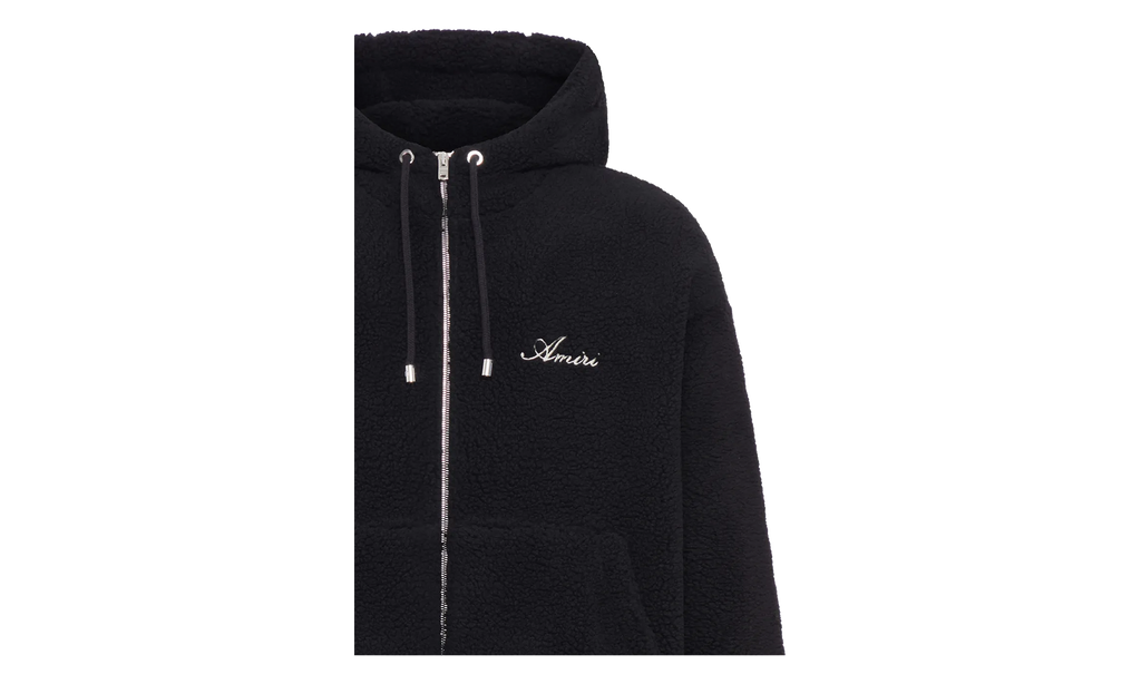 Bones Fleece Zip Hoodie "Black" AMOUJA1010 001