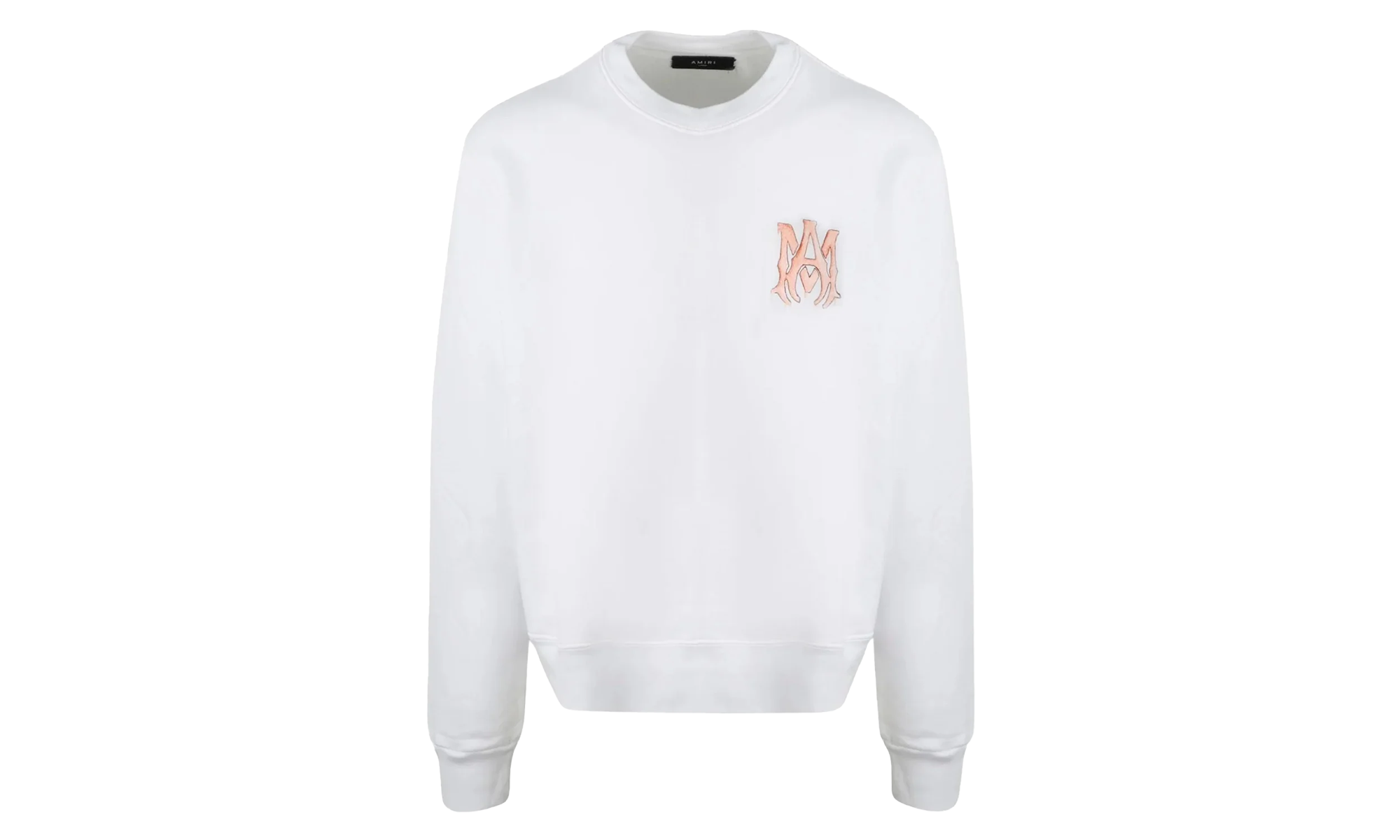 Watercolor Ma Crewneck Sweatshirt "White" SS22MJL019 105