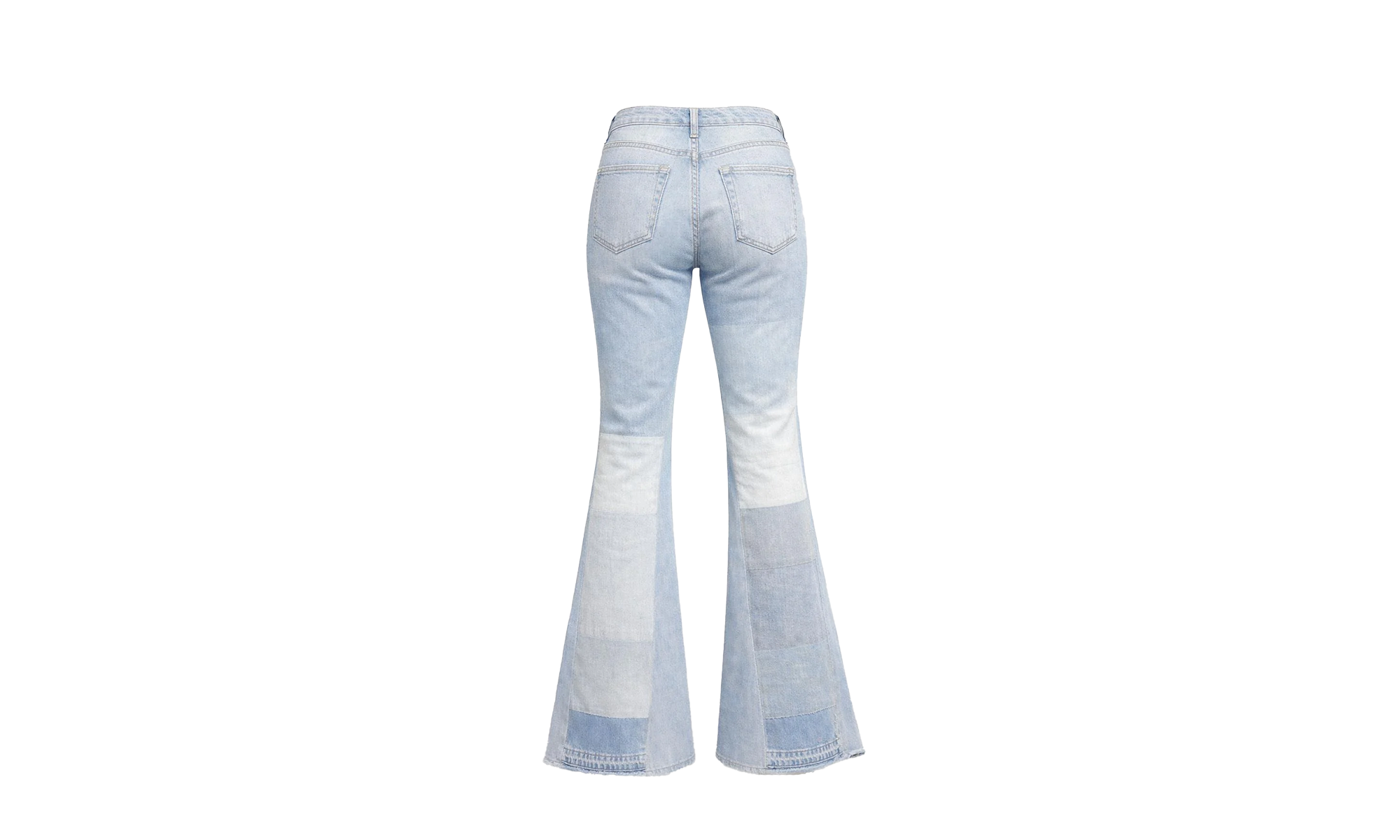 Reconstructed Flare Jeans Patch "Multi Indigo" Y0W01405RD MUI
