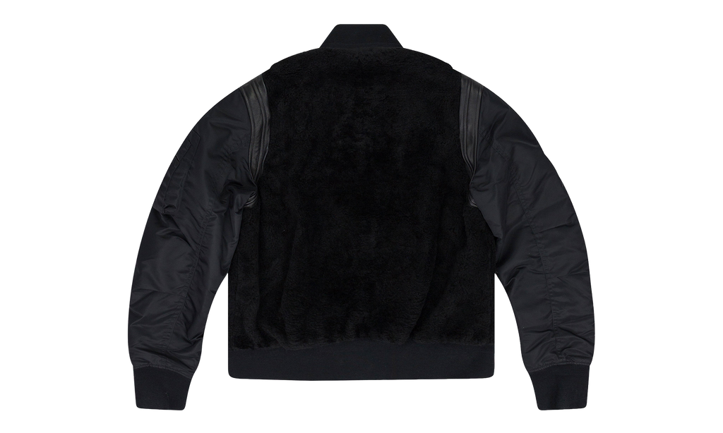 Shearling Bomber Jacket "Black" PS22MLJ026_BLACK