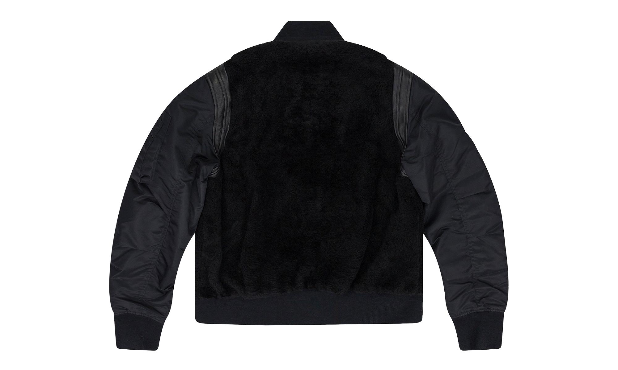 Shearling Bomber Jacket "Black" PS22MLJ026_BLACK