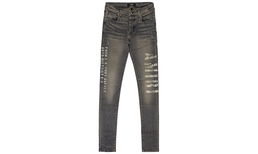 MILITARY STENCIL JEAN "Grey" PF22MDS024