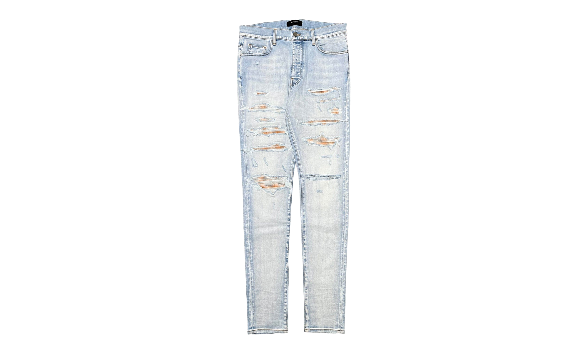 Plaid Patch Thrasher Jeans "Light Indigo" PF22MDS018 485