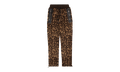 Printed Leopard Fleece Pants "Black" MKP004 242