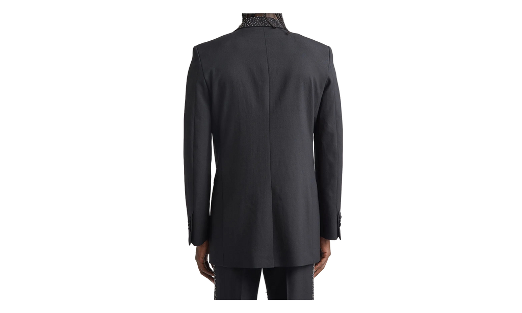 Beaded Tuxedo Jacket "Black" MJR003 001