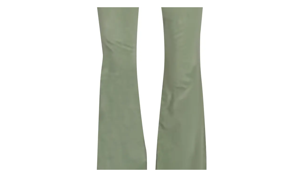 Velour Flare Stack Jeans Pants "Pale Lime" Y0W09458VE PLI