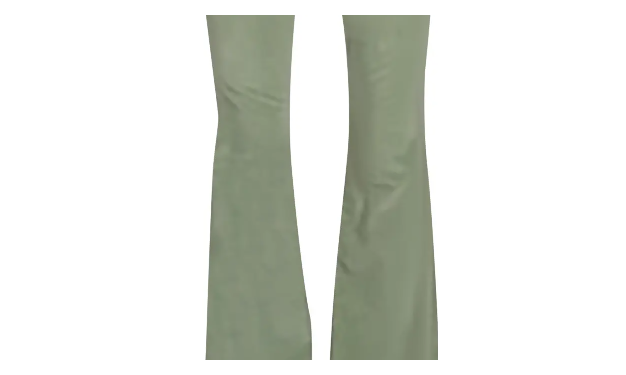 Velour Flare Stack Jeans Pants "Pale Lime" Y0W09458VE PLI