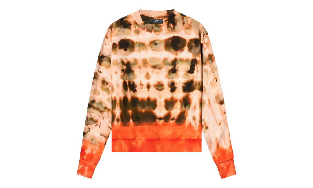 TIE DYE CREW SWEATSHIRT "Orange" AMR0090 Orange