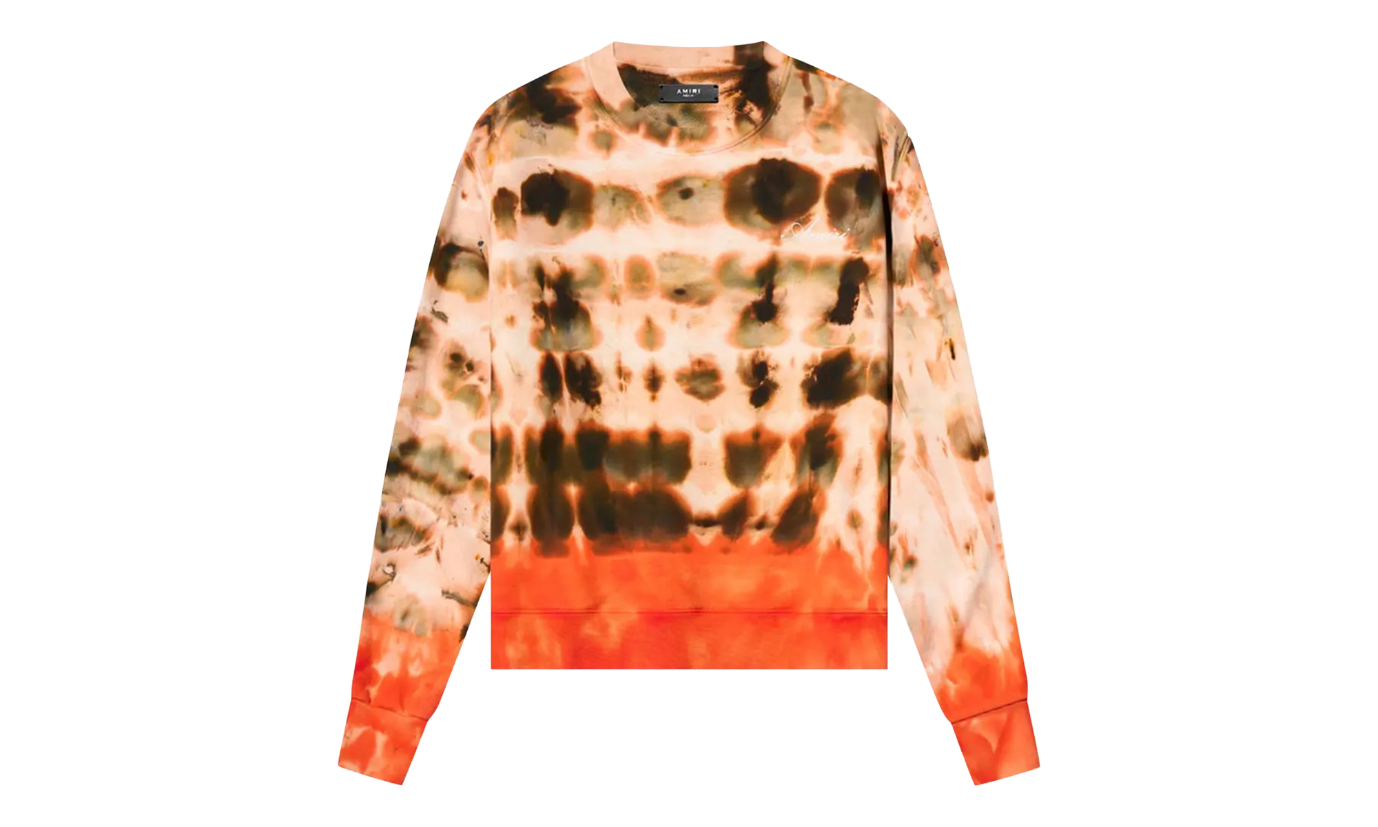 TIE DYE CREW SWEATSHIRT "Orange" AMR0090 Orange