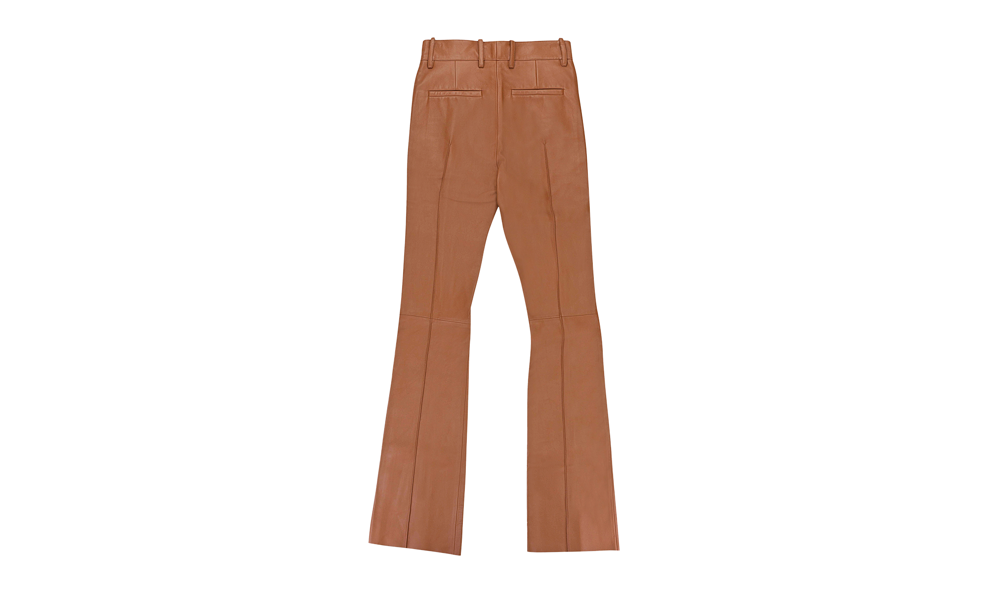 FLARE LEATHER DRESS PANTS "Brown" W0M09290LEROR