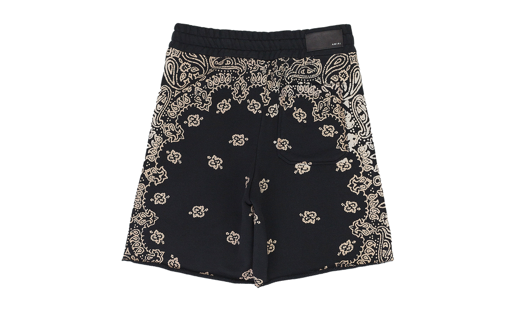 BANDANA BLEACH SHORTS "Black" PF22MJB082