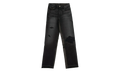 Leather Hybrid Cropped Jeans "Black" W9W09325LDROB
