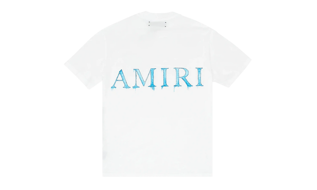 Amiri Watercolors Short Sleeve Tee Shirt "White" AWSSTSW