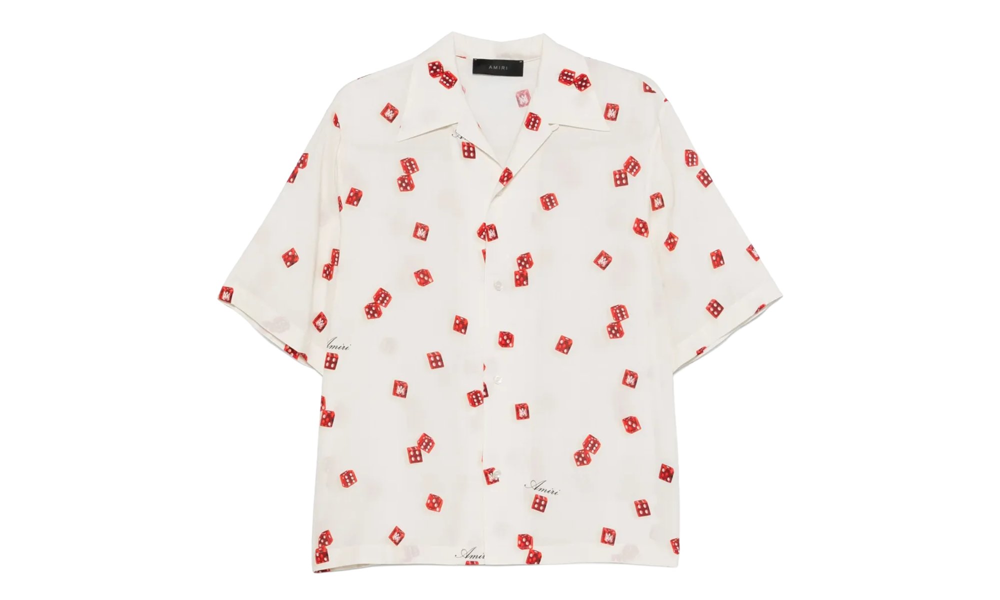 Dice Bowling Shirt "Alabaster Red Black" AMSTCA1093 271
