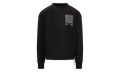 MA Bandana Silk Applique Logo Crewneck Sweatshirt "Black" AMJYCW1041