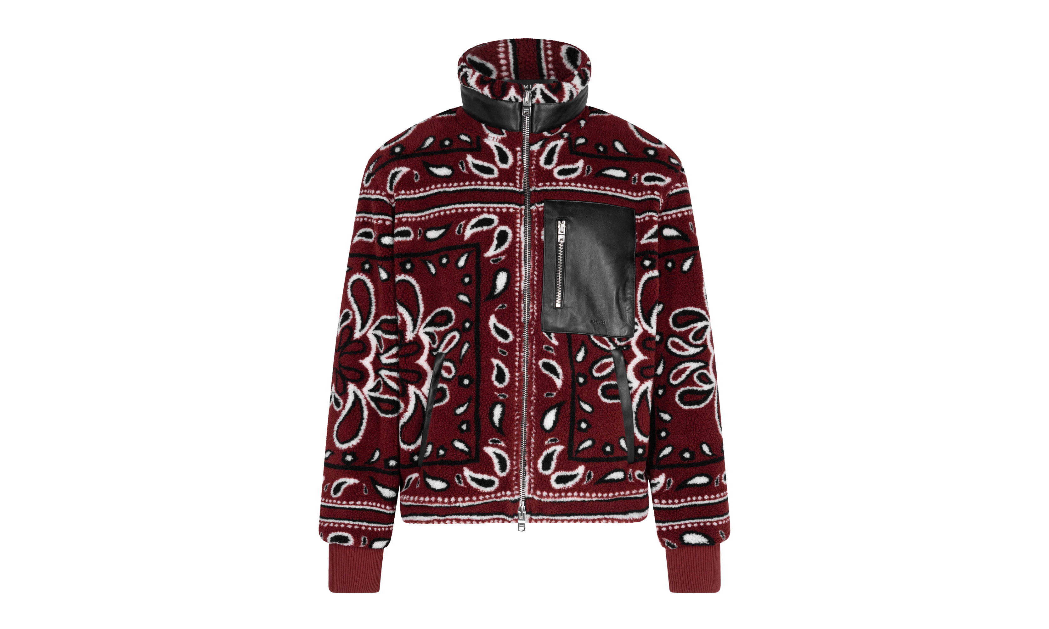 Fleece Zip Up Jacket "Red" MKF009 643