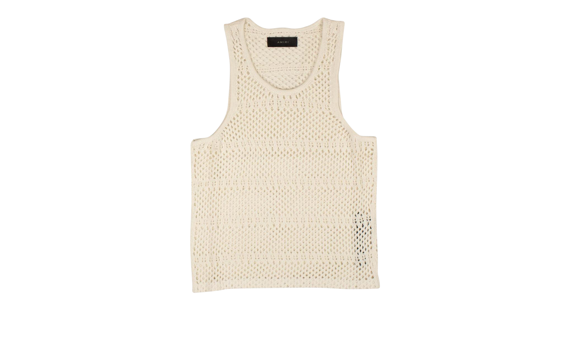 Boyfriend Crochet Tank Top "White" AMR-XTPS-0230