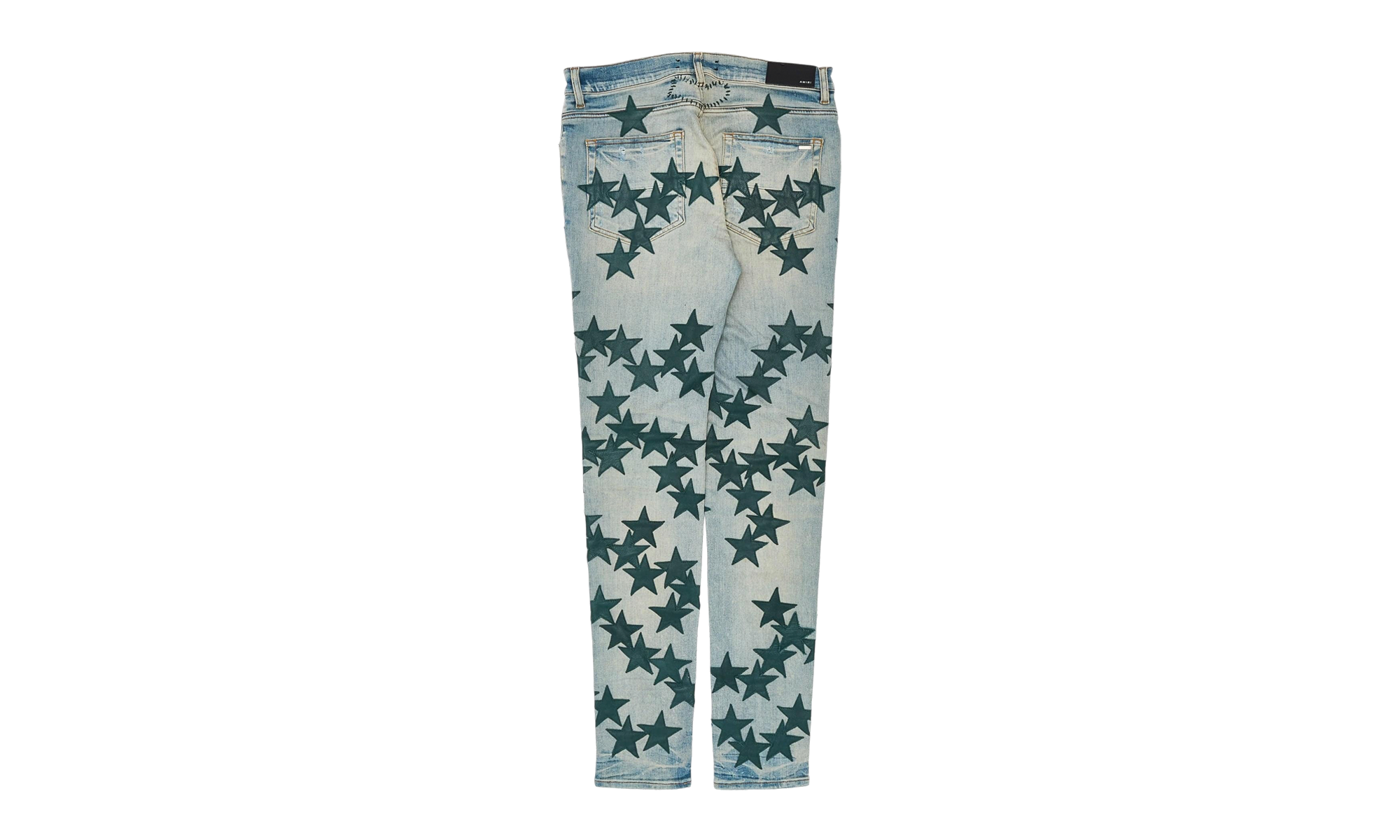 Leather Star Patch Jeans "Chemist - Clay Indigo Green" SS22MDS022 408