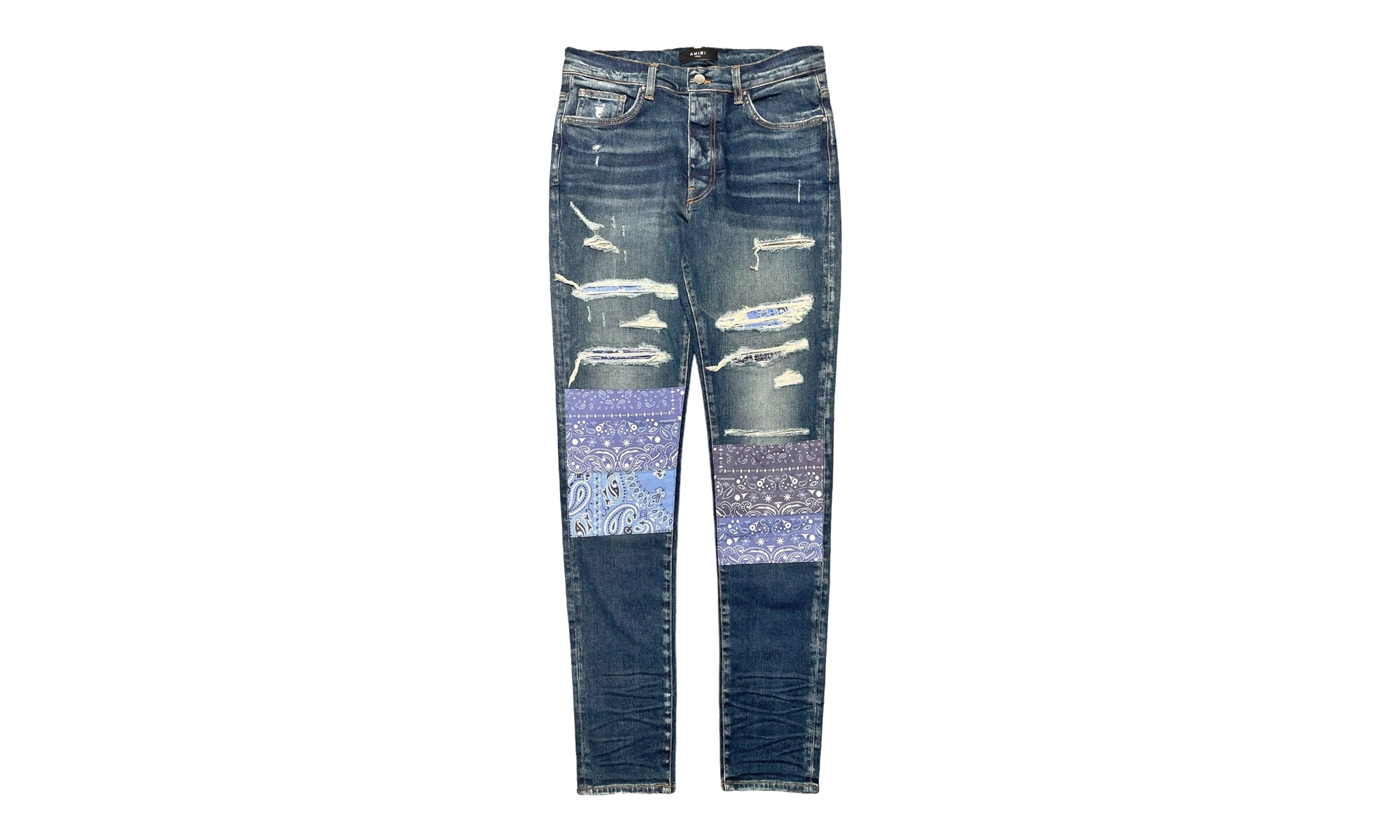 Vintage Bandana Art Patch Jeans "Deep Classic Indigo" PS22MDS140 403