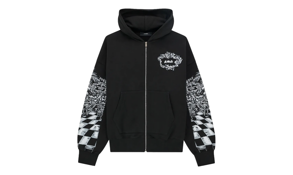 Chateau Sketch Zip-Up Hoodie "Black" AMTOJR1099 001