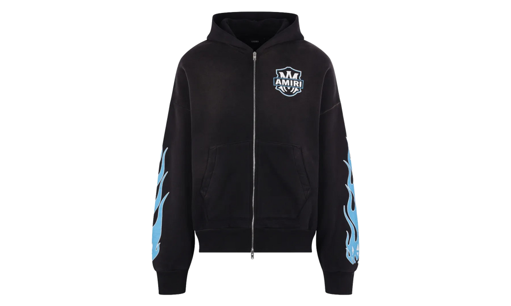 MA Flames Zip Hoodie "Black" AMTOJR1113 001