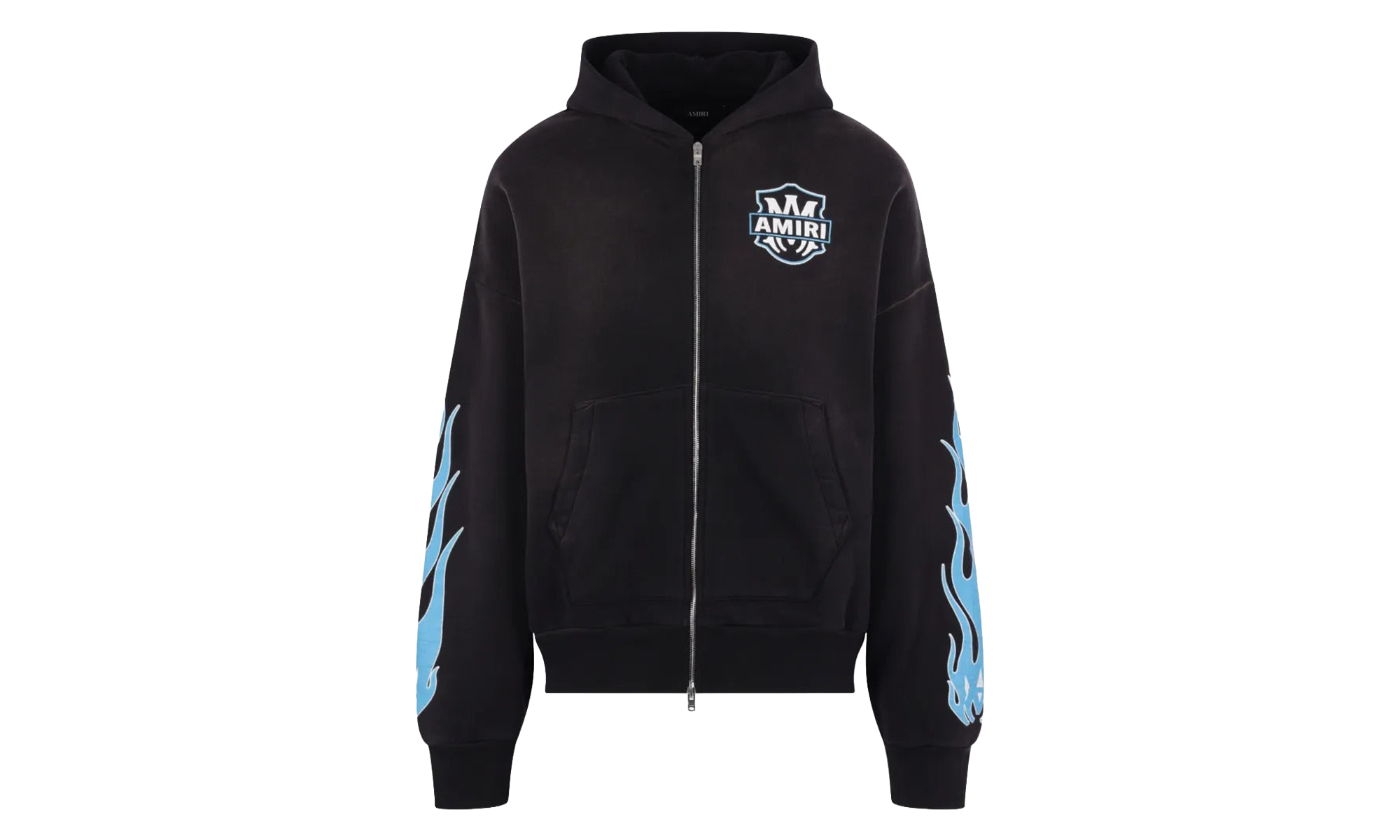 MA Flames Zip Hoodie "Black" AMTOJR1113 001