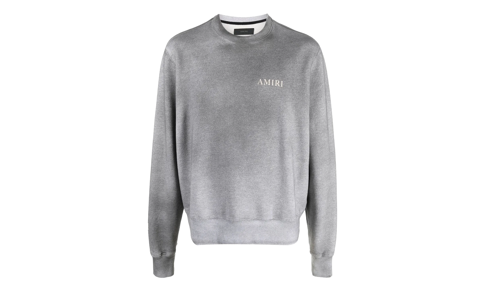 Aged Puff Logo Crewneck Sweatshirt "Grey" AW22MJL052 030