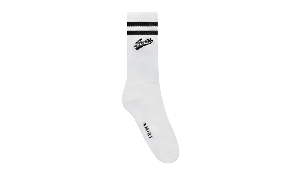 Varsity Script Socks "White / Black" SS23MHR003 111