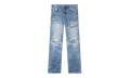 Pleated Denim Straight MX1 Jeans "Honeycomb Indigo" AMDNGH1087 HONE