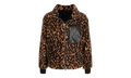 Printed Bandana Fleece Jacket "Brown / Tan" MKF013 242