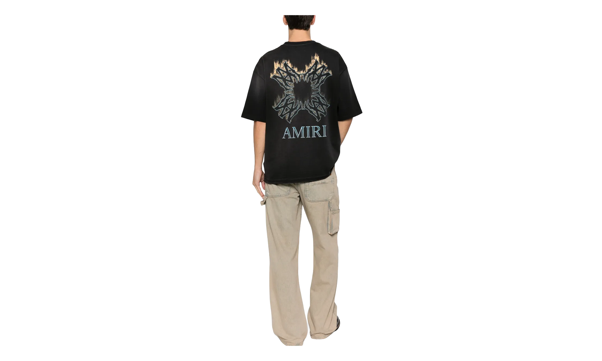 MA Quad Flames Tee "Black" AMTOJR1112 001