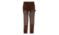 Denim Leather Workman Pants "Brown" MDS121 210