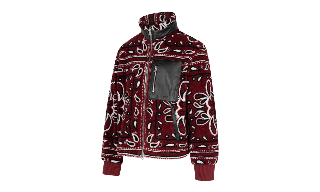 Fleece Zip Up Jacket "Red" MKF009 643