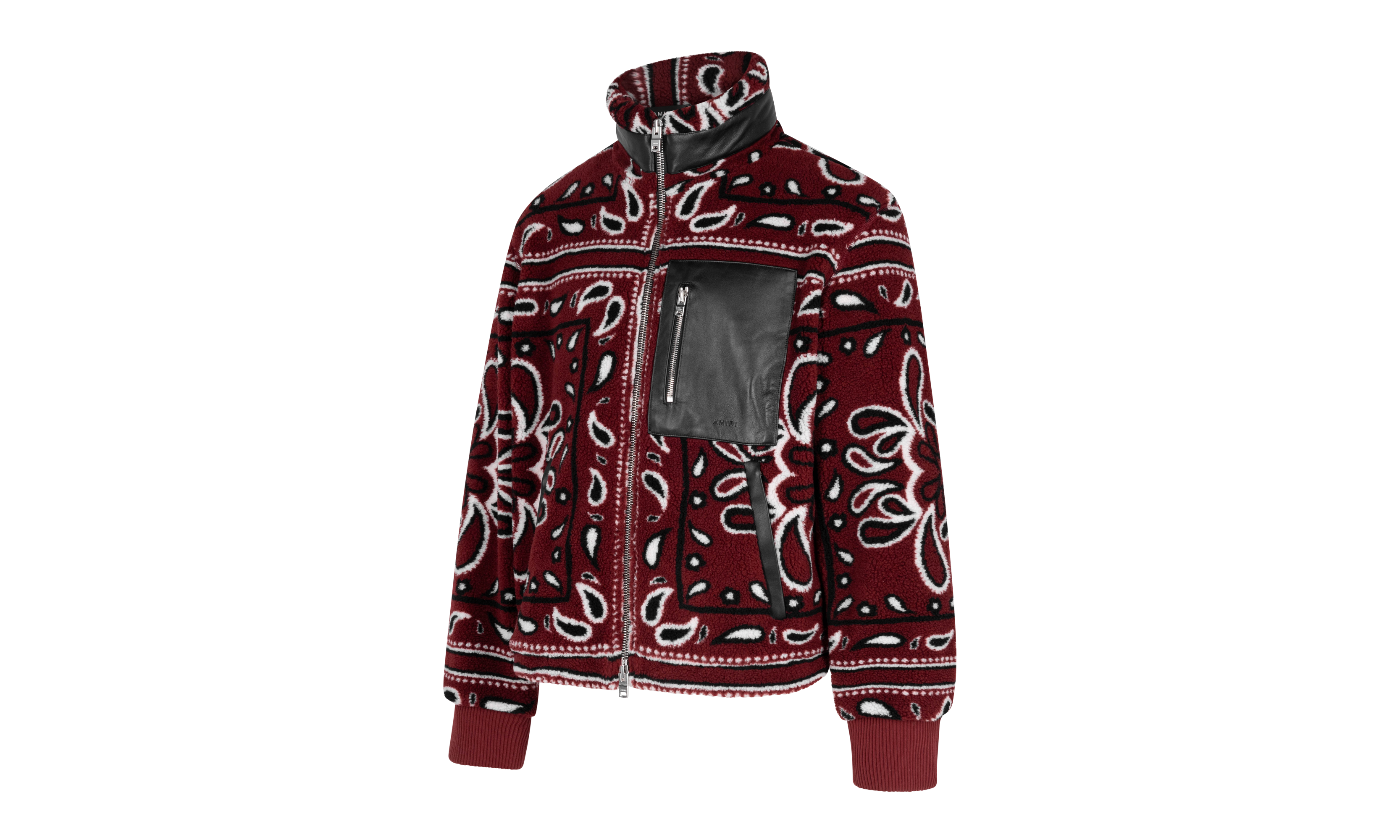 Fleece Zip Up Jacket "Red" MKF009 643