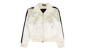 Full Zip Satin Track Jacket "White" MJT001 111 WHIT