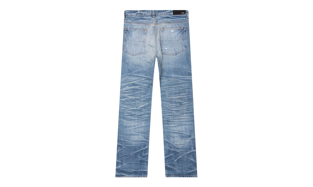 Pleated Denim Straight MX1 Jeans "Honeycomb Indigo" AMDNGH1087 HONE