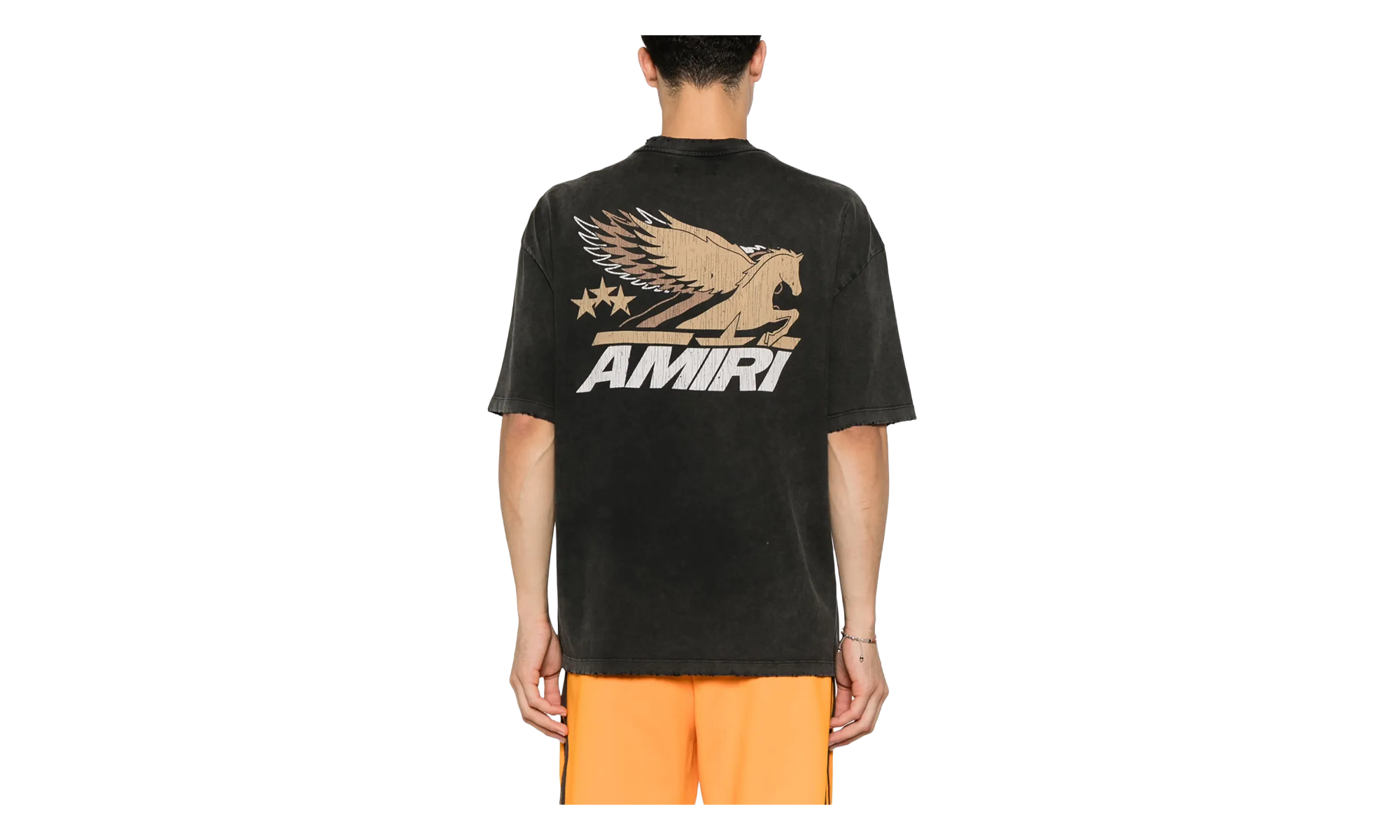 Vintage Pegasus Logo Short Sleeve T-Shirt "Black" AMJYTE1142 001