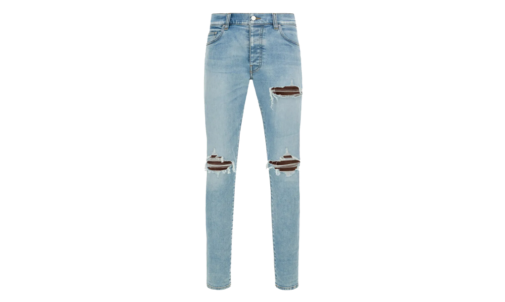 Croc Leather MX1 Jeans "Aged Indigo" AMBMJE1057 921