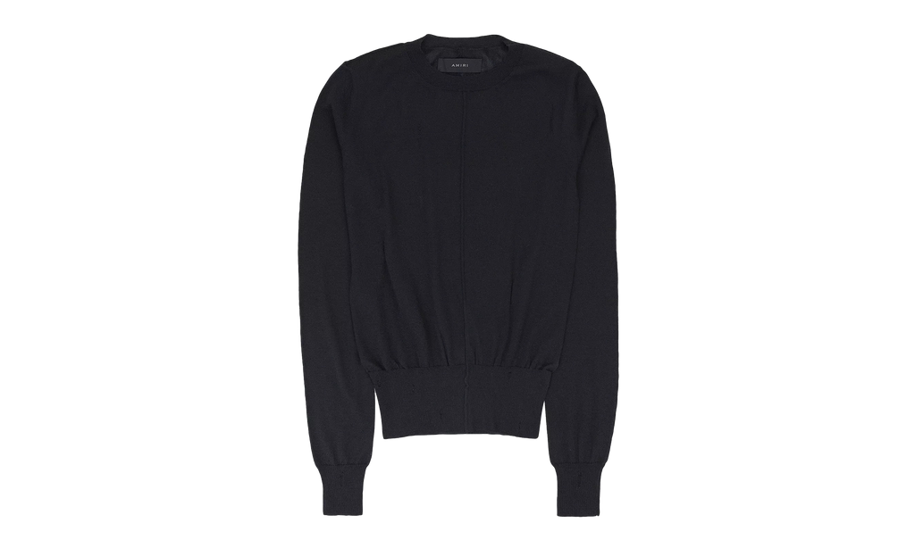 DISTRESSED CASHMERE BLACK JUMPER "Black" PS22WKL007_BLK
