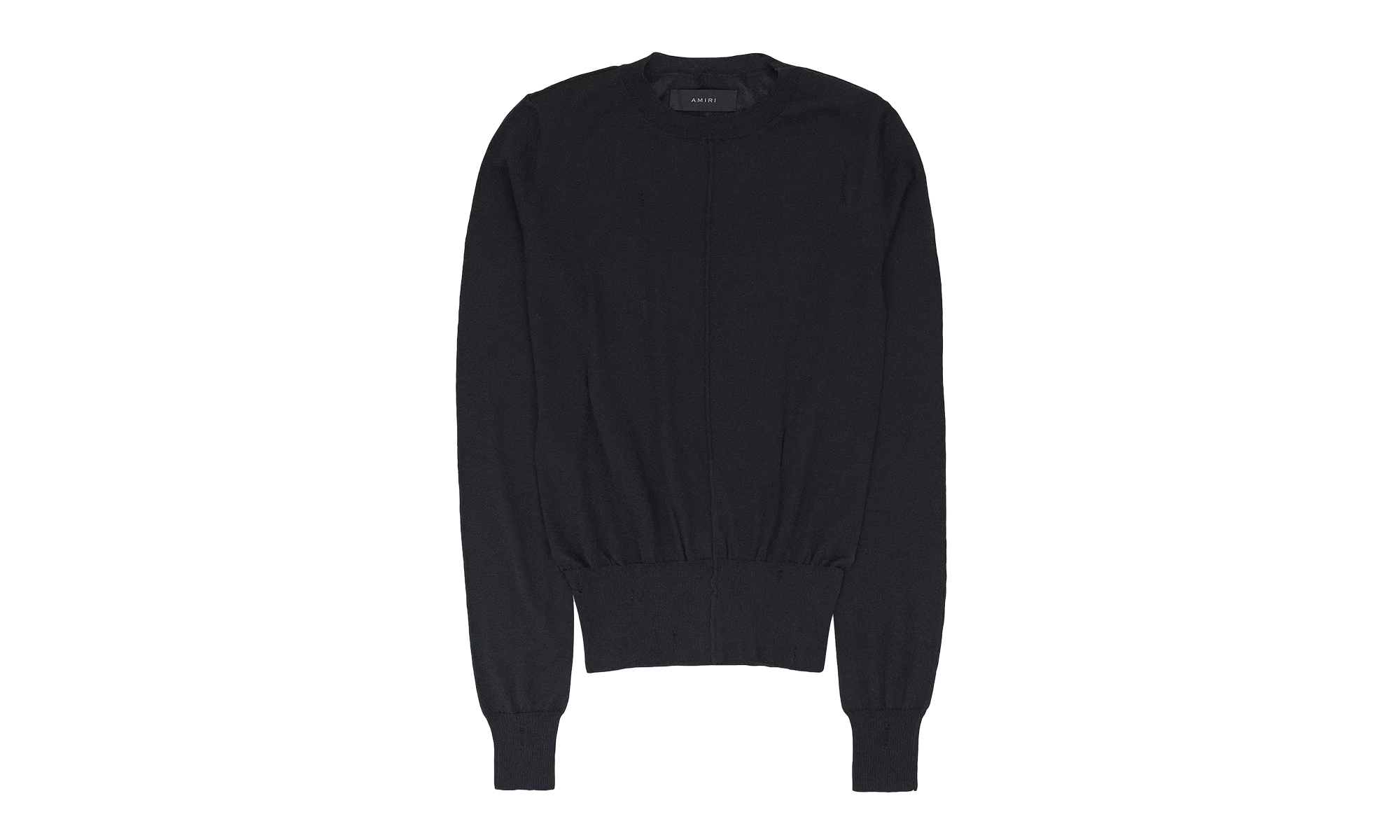 DISTRESSED CASHMERE BLACK JUMPER "Black" PS22WKL007_BLK