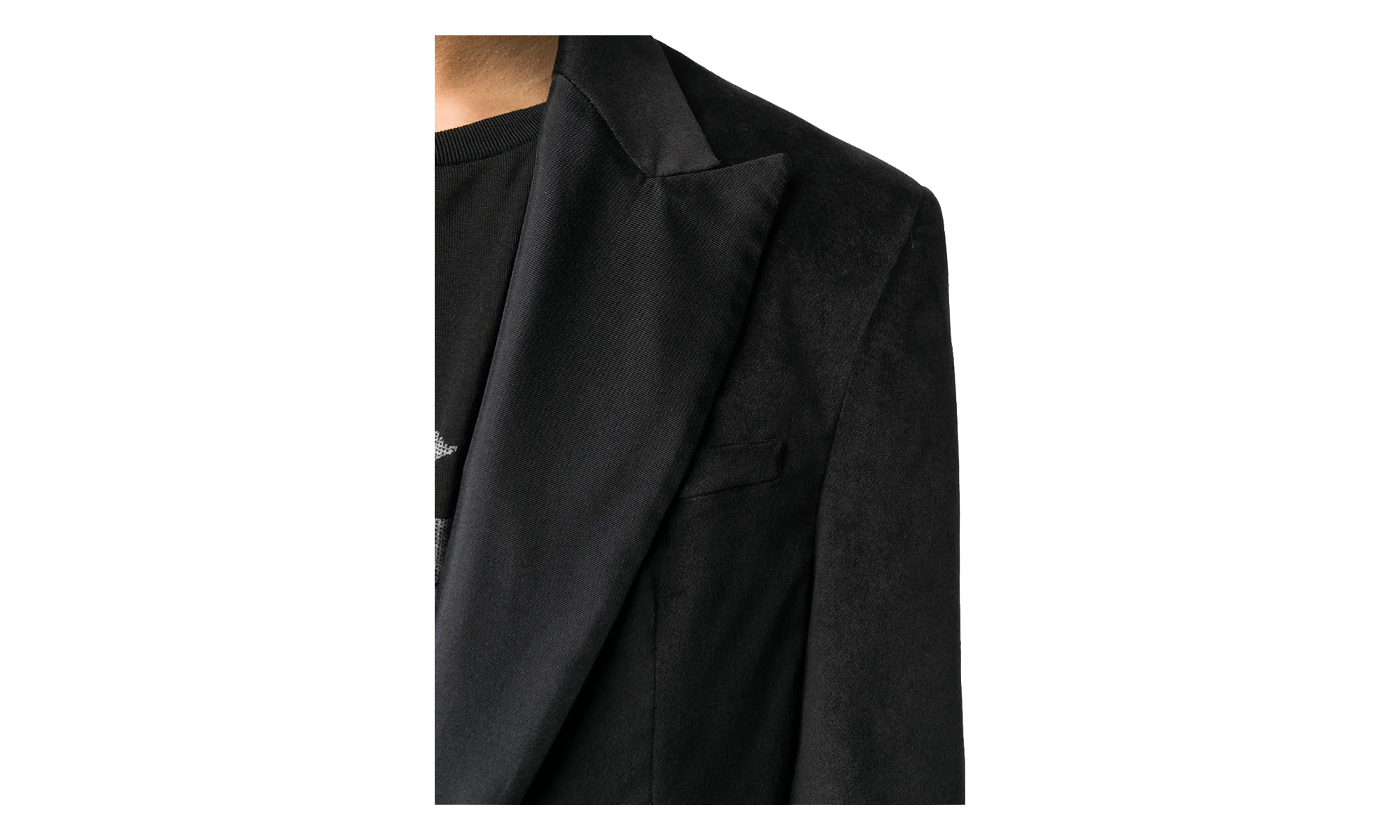 Velvet Blazer Sport Coat "Black" Y0M12174VE BLK