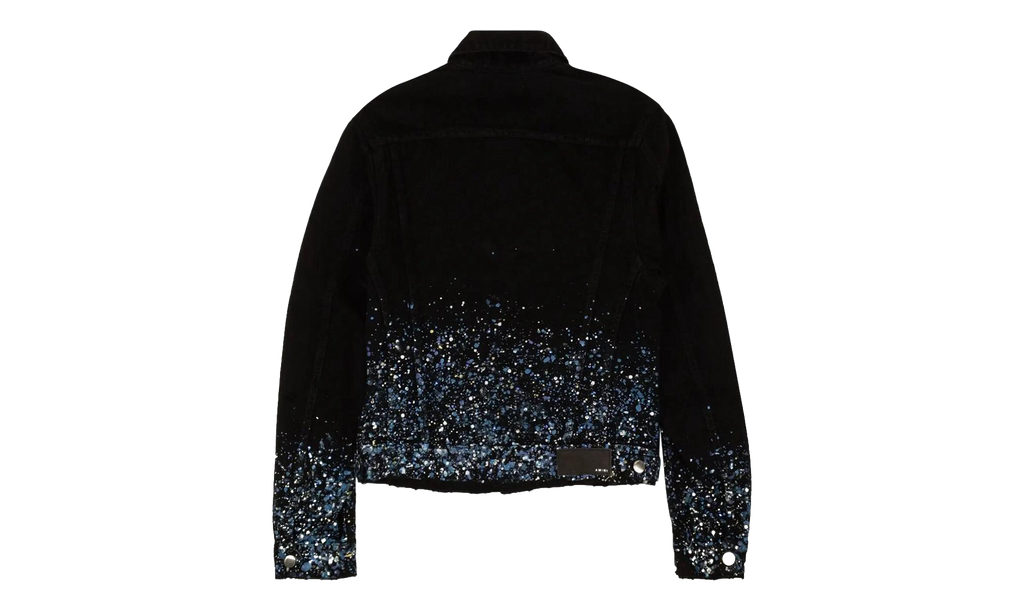 Black Crystal Painter Trucker Jacket "Black" AMIRI BLACK CRYSTAL PAINTER TRUCKER